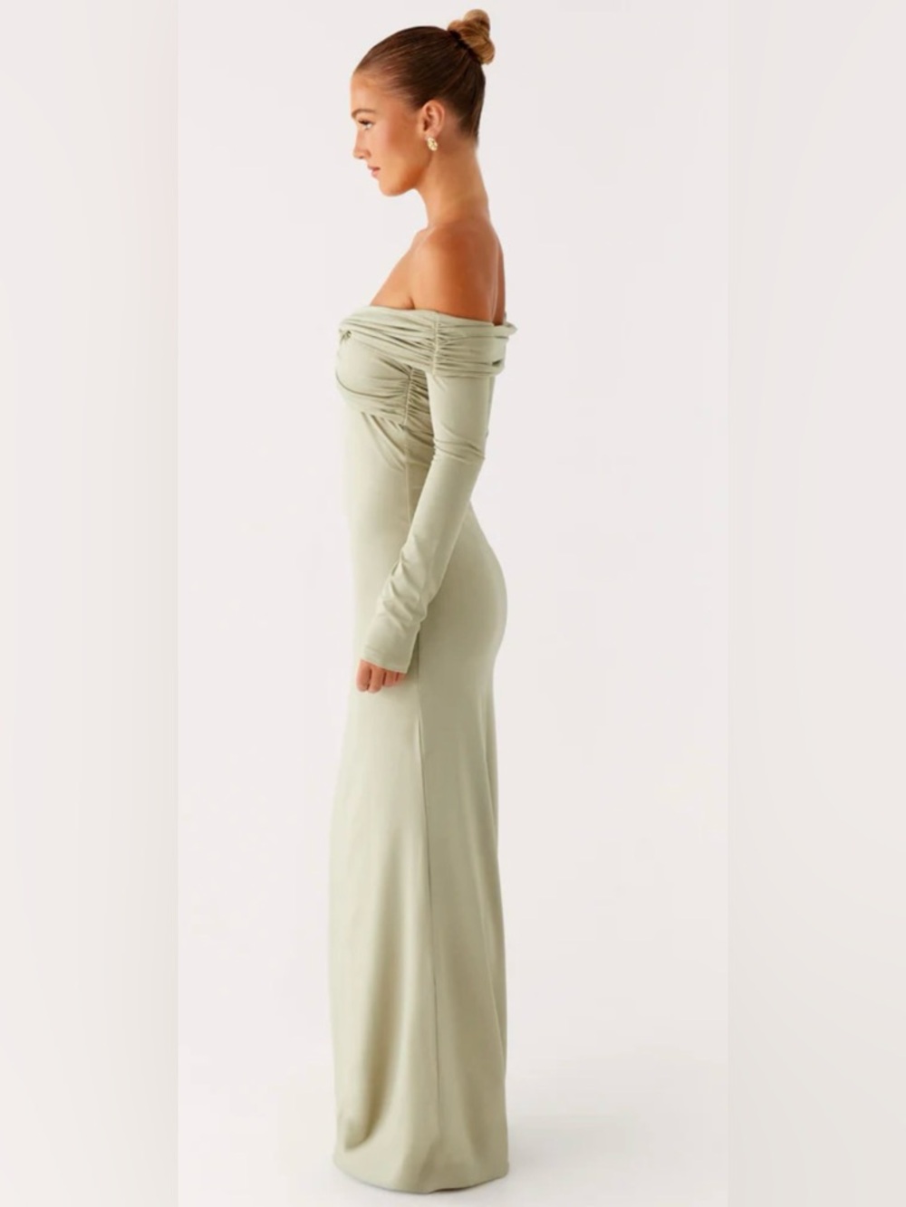 Peppermayo Marla Long Sleeve Maxi Dress - Sage - Picture 3 of 7